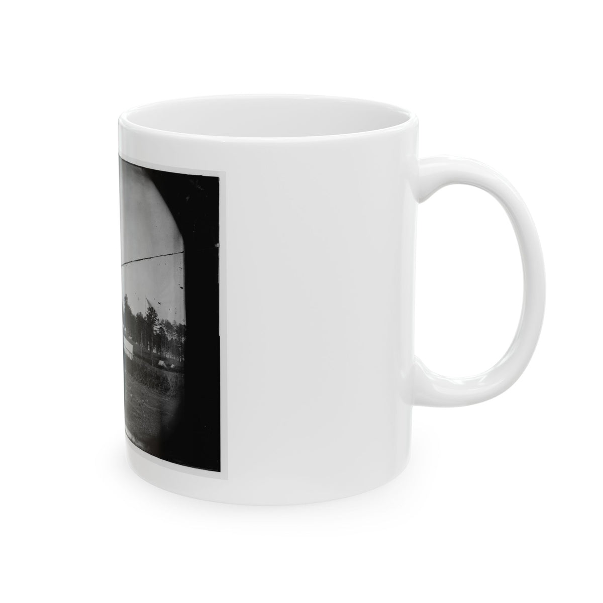 Brandy Station, Virginia. Army Of The Potomac. Western Half Of The Camp. Chapel In Foreground (U.S. Civil War) White Coffee Mug