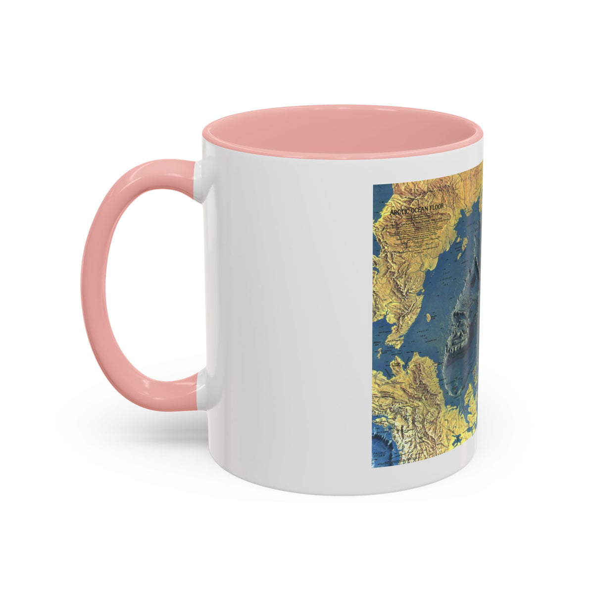 Arctic Ocean Floor (1971) (Map) Accent Coffee Mug