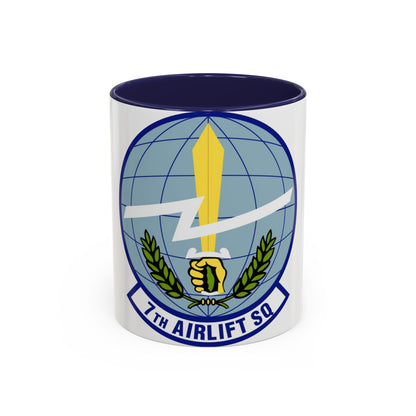 7th Airlift Squadron (U.S. Air Force) Accent Coffee Mug