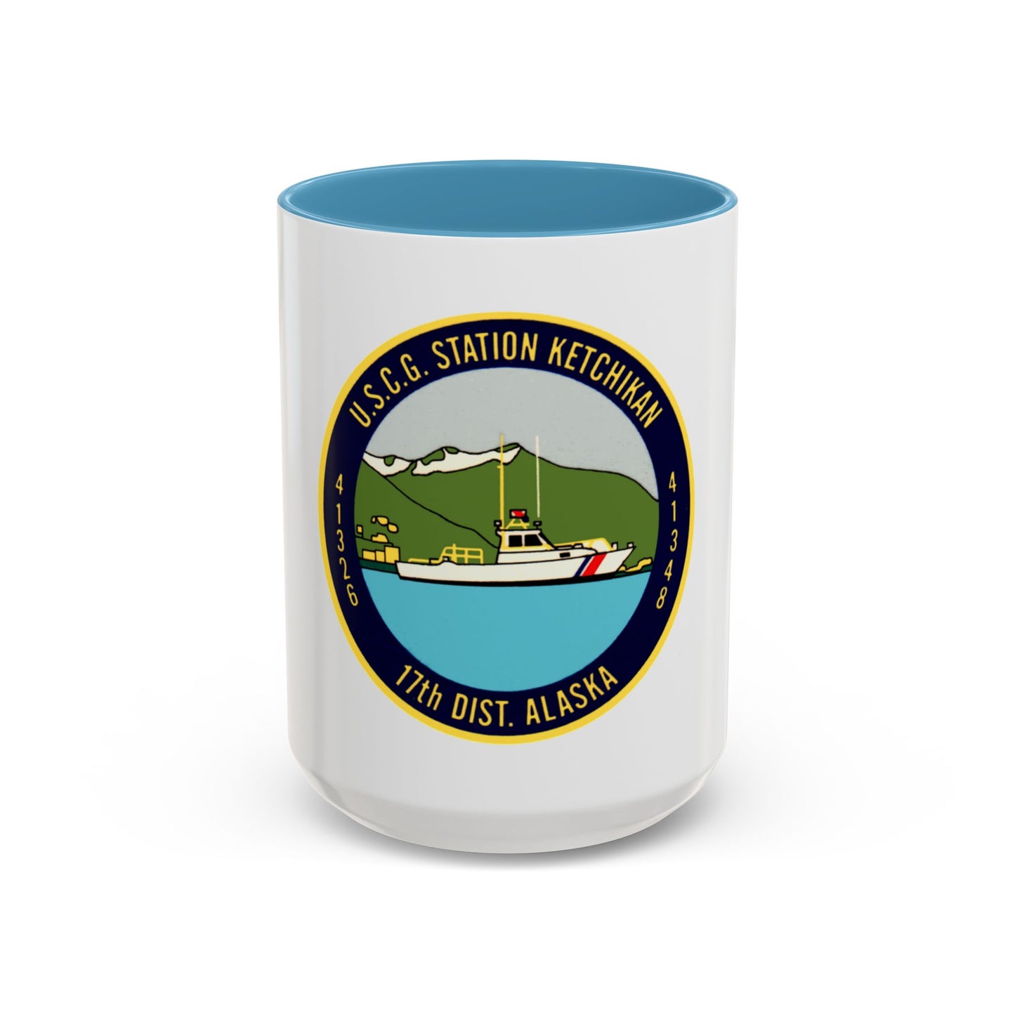USCG Station Ketchikan 17th Dist (U.S. Coast Guard) Accent Coffee Mug