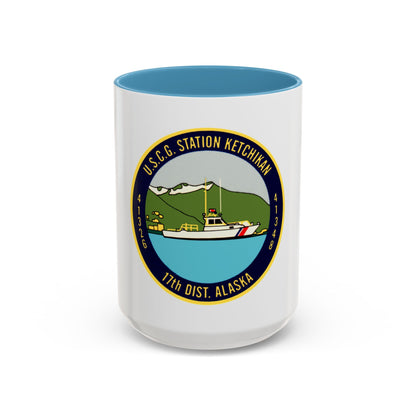 USCG Station Ketchikan 17th Dist (U.S. Coast Guard) Accent Coffee Mug