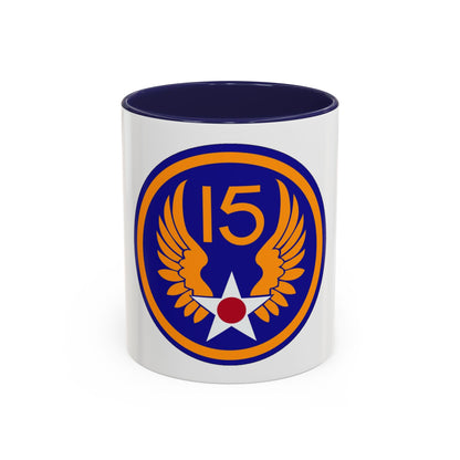 15 Air Force (U.S. Army) Accent Coffee Mug