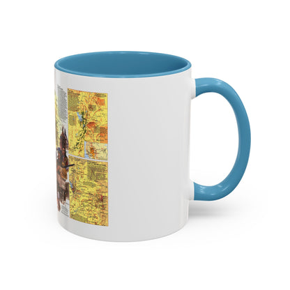 USA - Central Rockies 2 (1984) (Map) Accent Coffee Mug