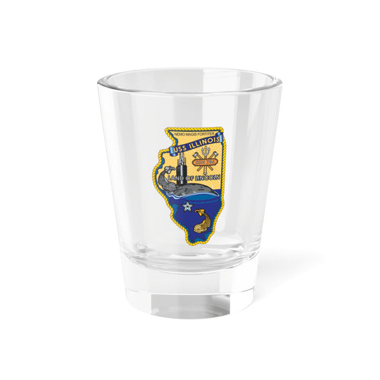 USS Illinois SSN 786 v2 (U.S. Navy) Shot Glass 1.5oz