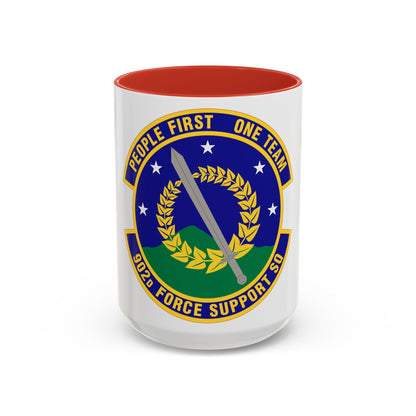 902d Force Support Squadron (U.S. Air Force) Accent Coffee Mug