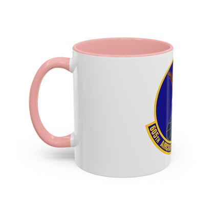 605 Aircraft Maintenance Squadron AMC (U.S. Air Force) Accent Coffee Mug