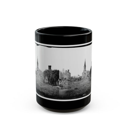 Baptist Church, Fredericksburg, Virginia, From The Backyard Of The Sanitary Commission Depot (U.S. Civil War) Black Coffee Mug