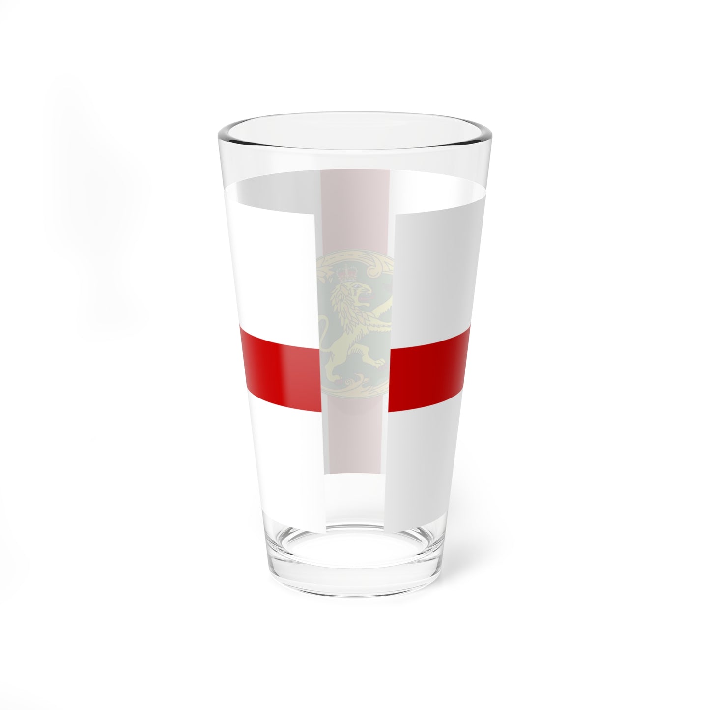 Flag of Alderney (United Kingdom) Pint Glass 16oz
