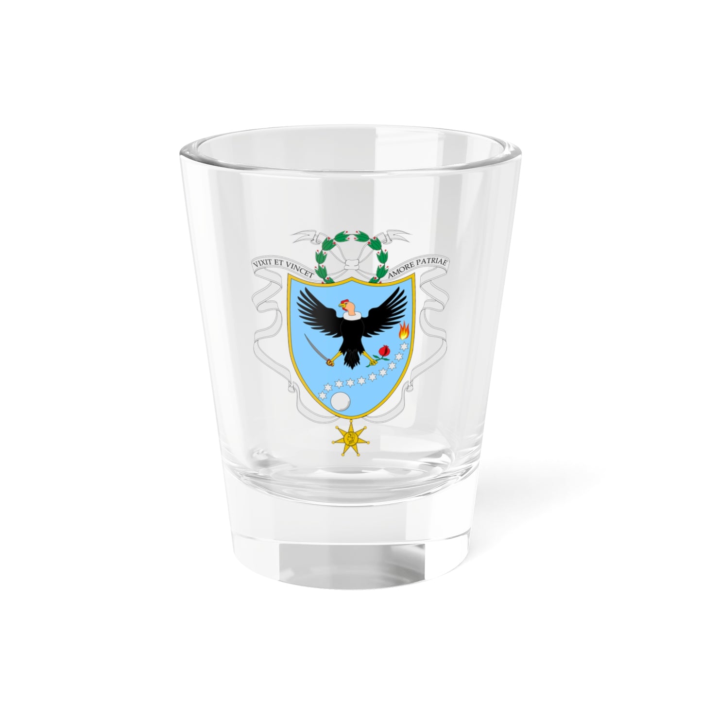 Coat of arms of Gran Colombia (1820) - Shot Glass 1.5oz