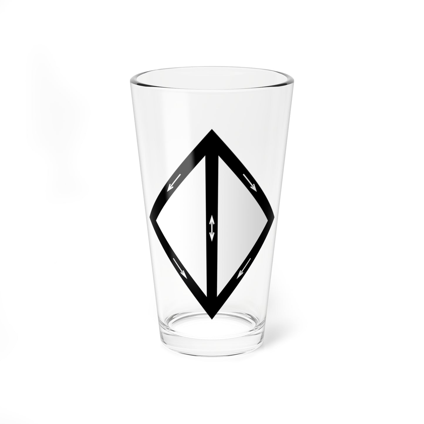 Emblem for the 2-IV-JTR (Denmark) (Coat of Arms) Pint Glass 16oz