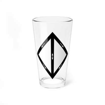 Emblem for the 2-IV-JTR (Denmark) (Coat of Arms) Pint Glass 16oz