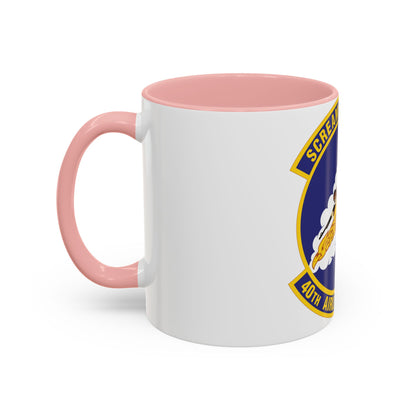 40th Airlift Squadron (U.S. Air Force) Accent Coffee Mug