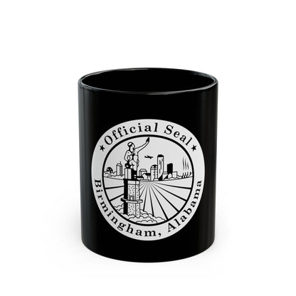 Seal of Birmingham Alabama - Black Coffee Mug