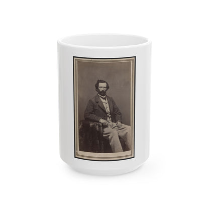 Unidentified Man Seated At Table (U.S. Civil War) White Coffee Mug