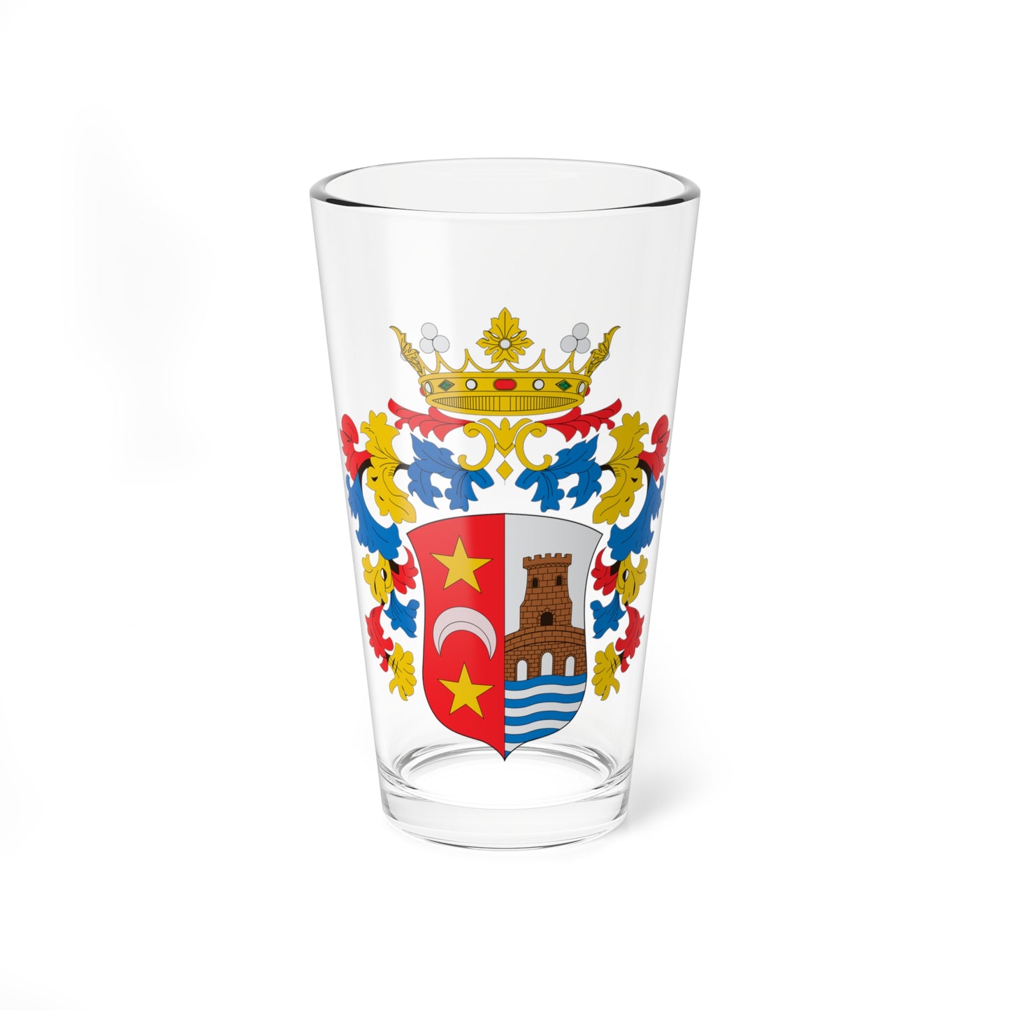 Escudo de Fuenmayor-La Rioja (Spain) (Coat of Arms) Pint Glass 16oz