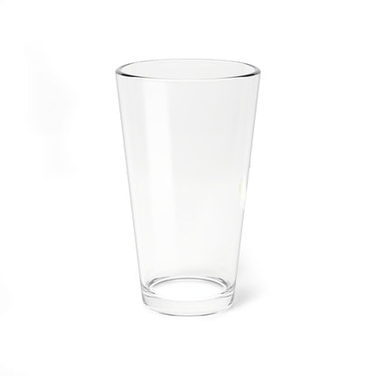 Flag map of Mauritius (Mauritius) Pint Glass 16oz