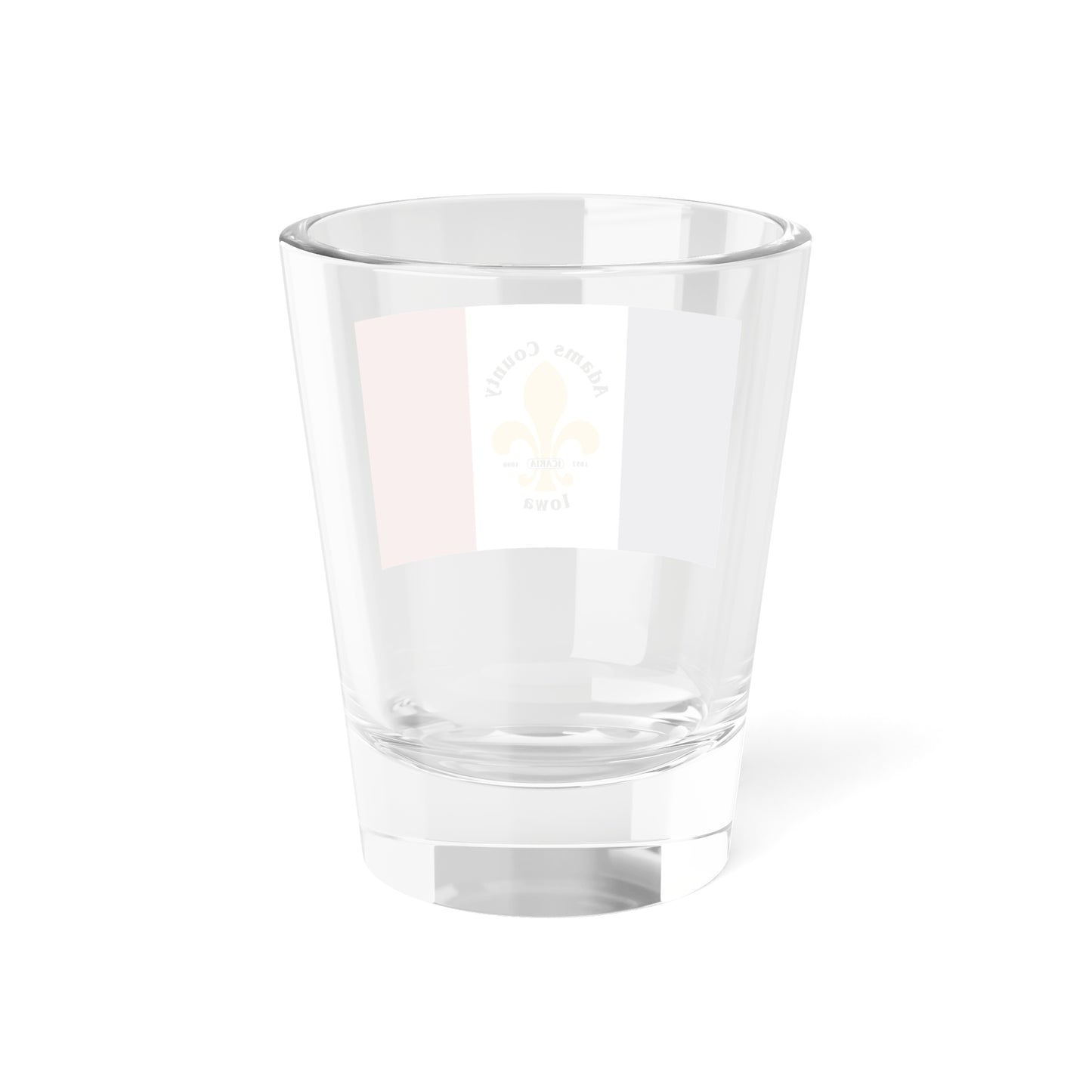 Flag of Adams County Iowa Sesquicentennial (United States) Shot Glass 1.5oz