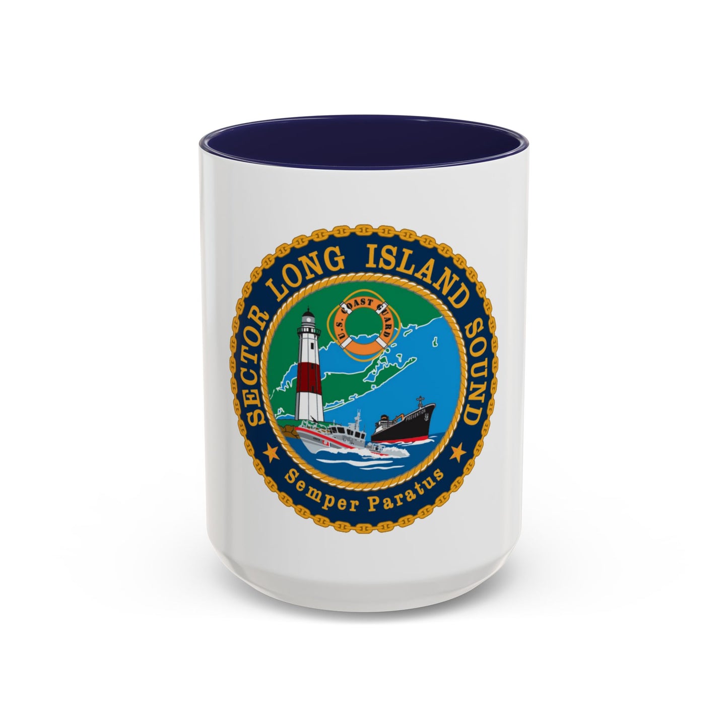 USCG Sector Long Island Sound (U.S. Coast Guard) Accent Coffee Mug