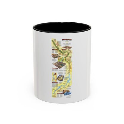 Egypt's Nile Valley- The South (1995) (Map) Accent Coffee Mug