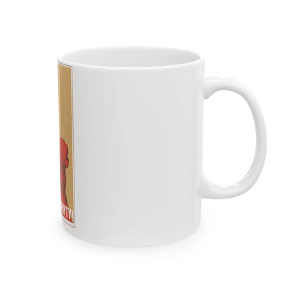 Soviet Era Poster 593 - White Coffee Mug-Go Mug Yourself