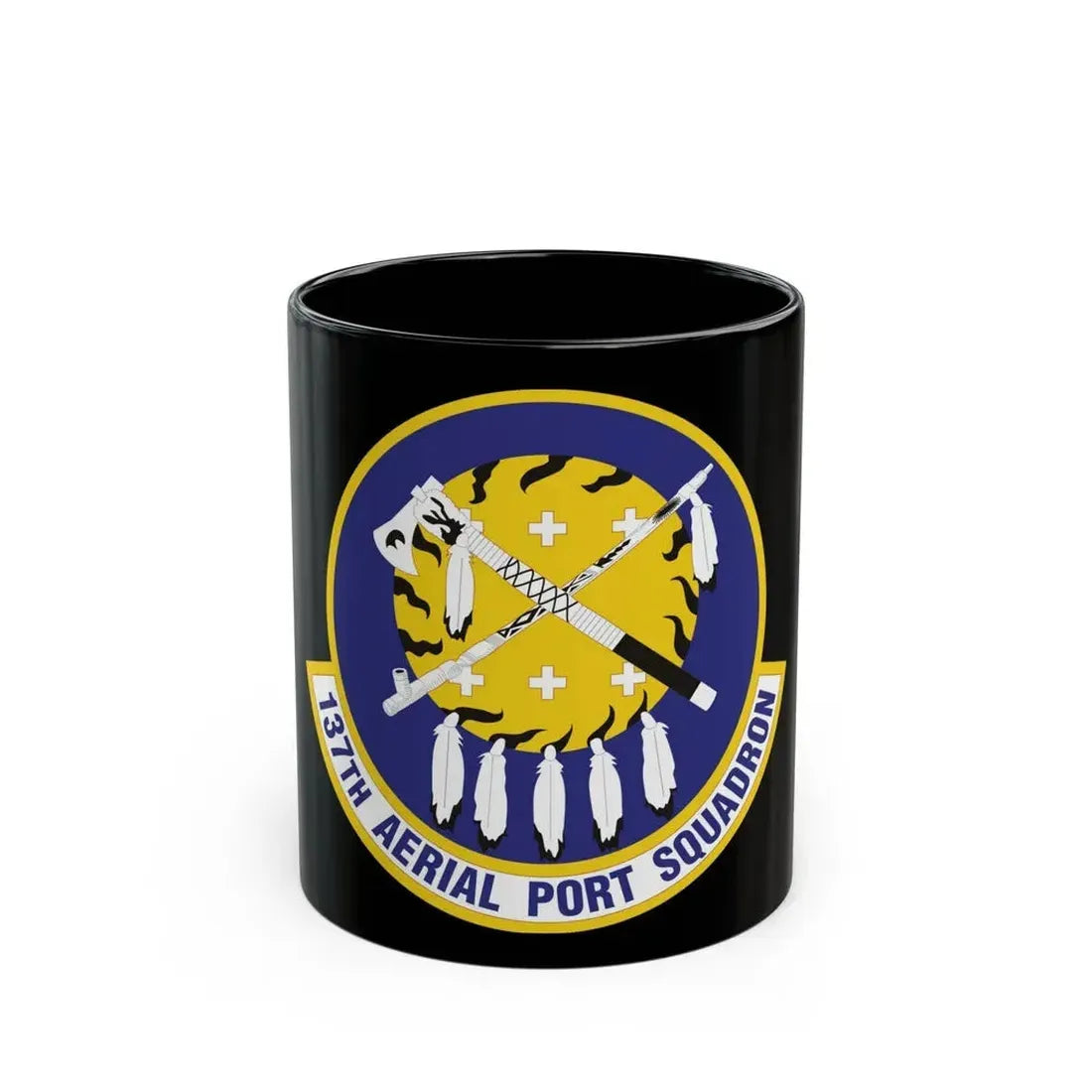137th Aerial Port Squadron (U.S. Air Force) Black Coffee Mug 11oz - Go Mug Yourself