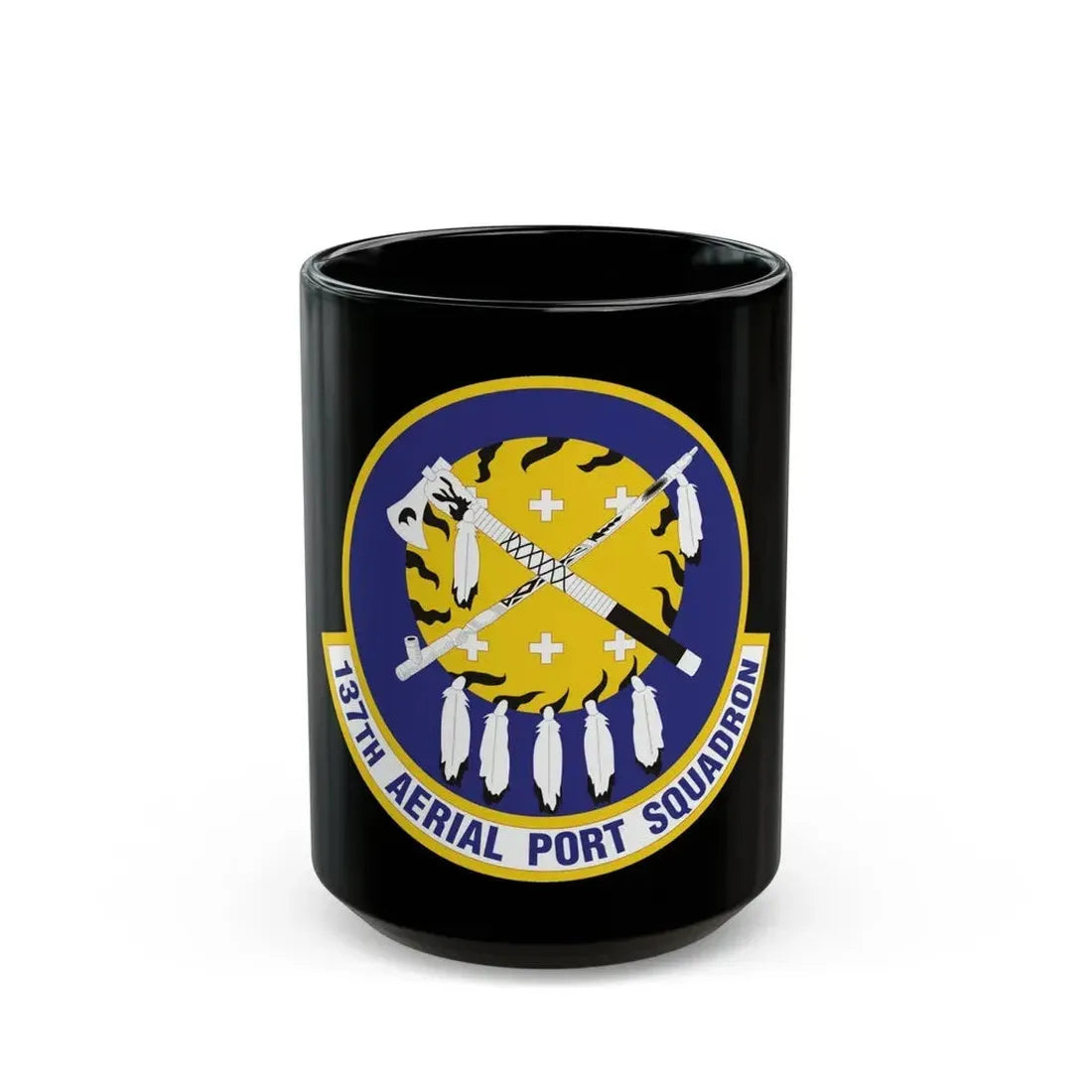 137th Aerial Port Squadron (U.S. Air Force) Black Coffee Mug 15oz - Go Mug Yourself