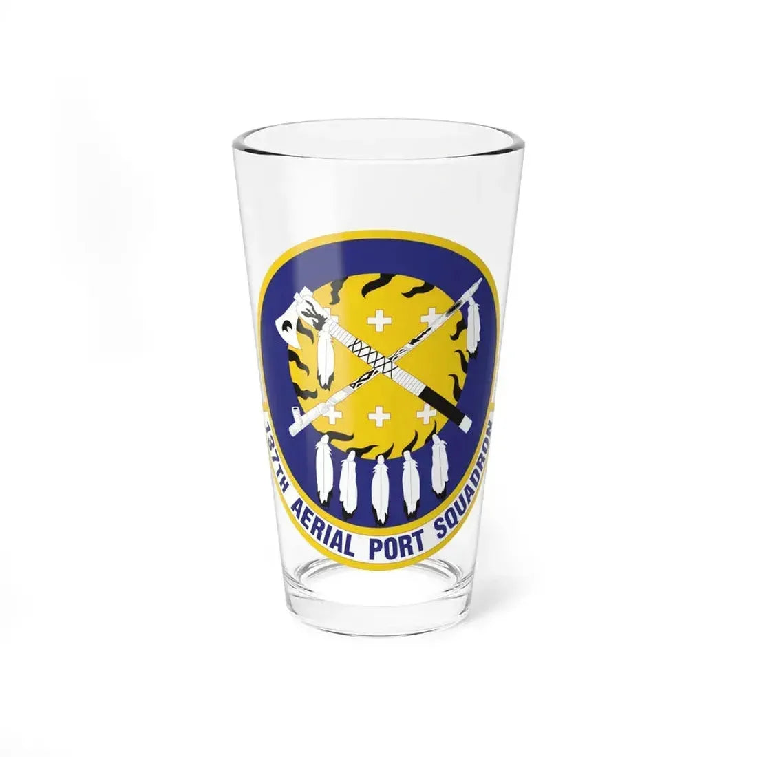 137th Aerial Port Squadron (U.S. Air Force) Pint Glass 16oz - Go Mug Yourself