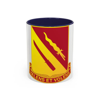 137th Artillery Regiment (U.S. Army) Accent Coffee Mug-11oz-Navy-Go Mug Yourself