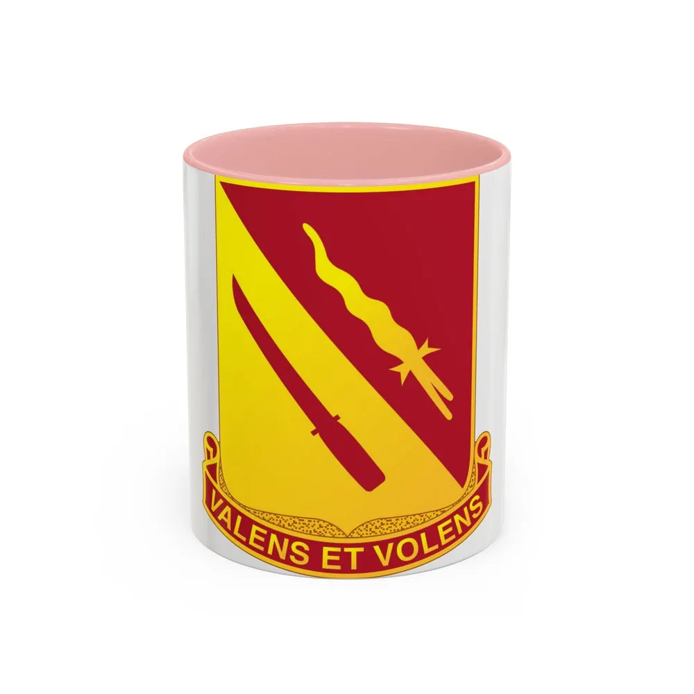 137th Artillery Regiment (U.S. Army) Accent Coffee Mug-11oz-Pink-Go Mug Yourself