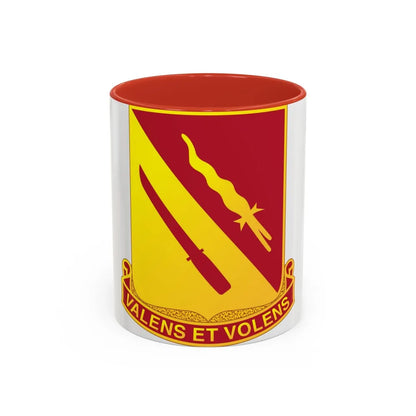 137th Artillery Regiment (U.S. Army) Accent Coffee Mug-11oz-Red-Go Mug Yourself