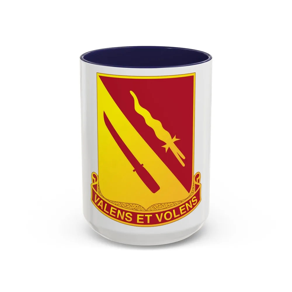 137th Artillery Regiment (U.S. Army) Accent Coffee Mug-15oz-Navy-Go Mug Yourself