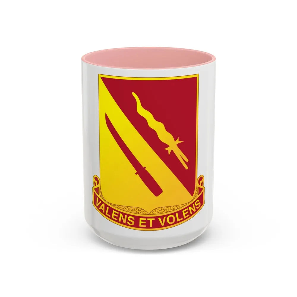 137th Artillery Regiment (U.S. Army) Accent Coffee Mug-15oz-Pink-Go Mug Yourself