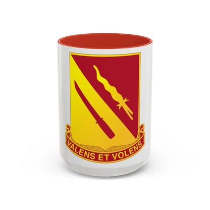 137th Artillery Regiment (U.S. Army) Accent Coffee Mug-15oz-Red-Go Mug Yourself