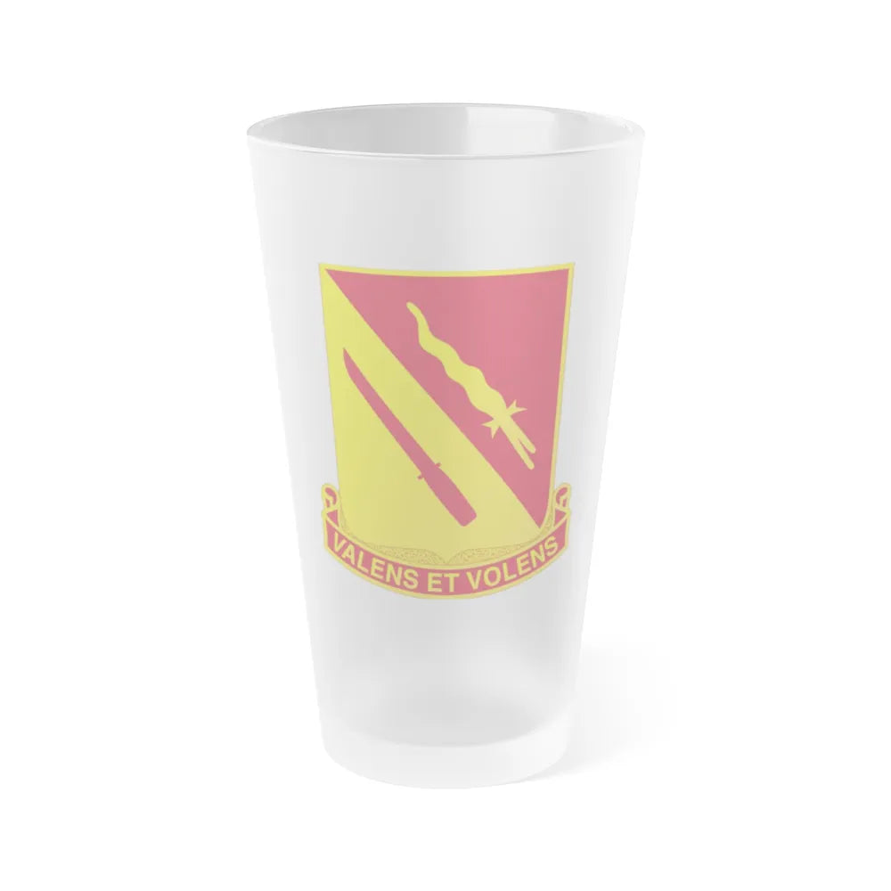 137th Artillery Regiment (U.S. Army) Frosted Pint Glass 16oz-Go Mug Yourself