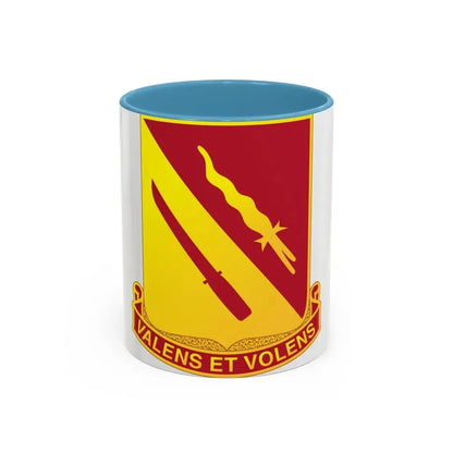 137th Artillery Regiment (U.S. Army) Accent Coffee Mug 11oz Light Blue - Go Mug Yourself