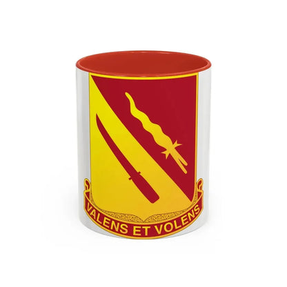 137th Artillery Regiment (U.S. Army) Accent Coffee Mug 11oz Red - Go Mug Yourself