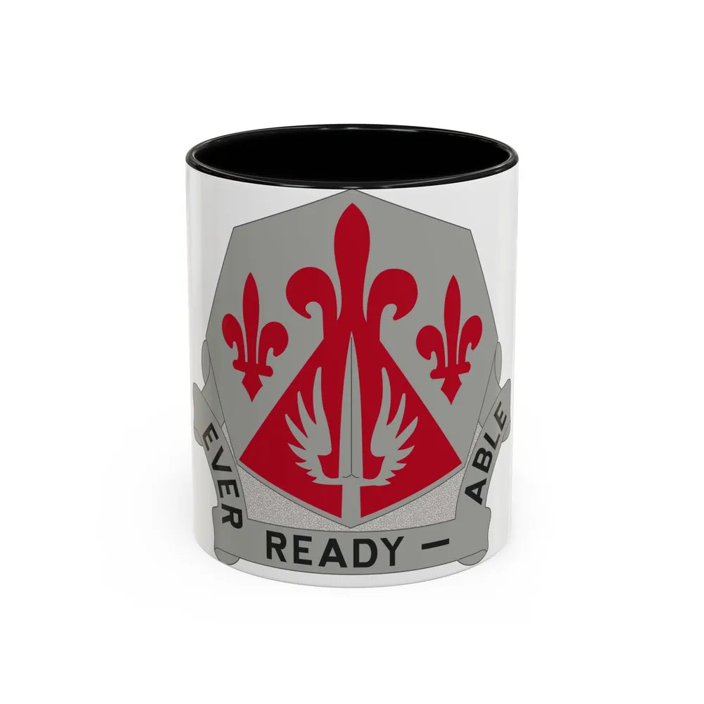 138 Engineer Group (U.S. Army) Accent Coffee Mug-11oz-Black-Go Mug Yourself