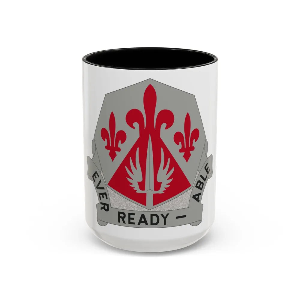 138 Engineer Group (U.S. Army) Accent Coffee Mug-15oz-Black-Go Mug Yourself