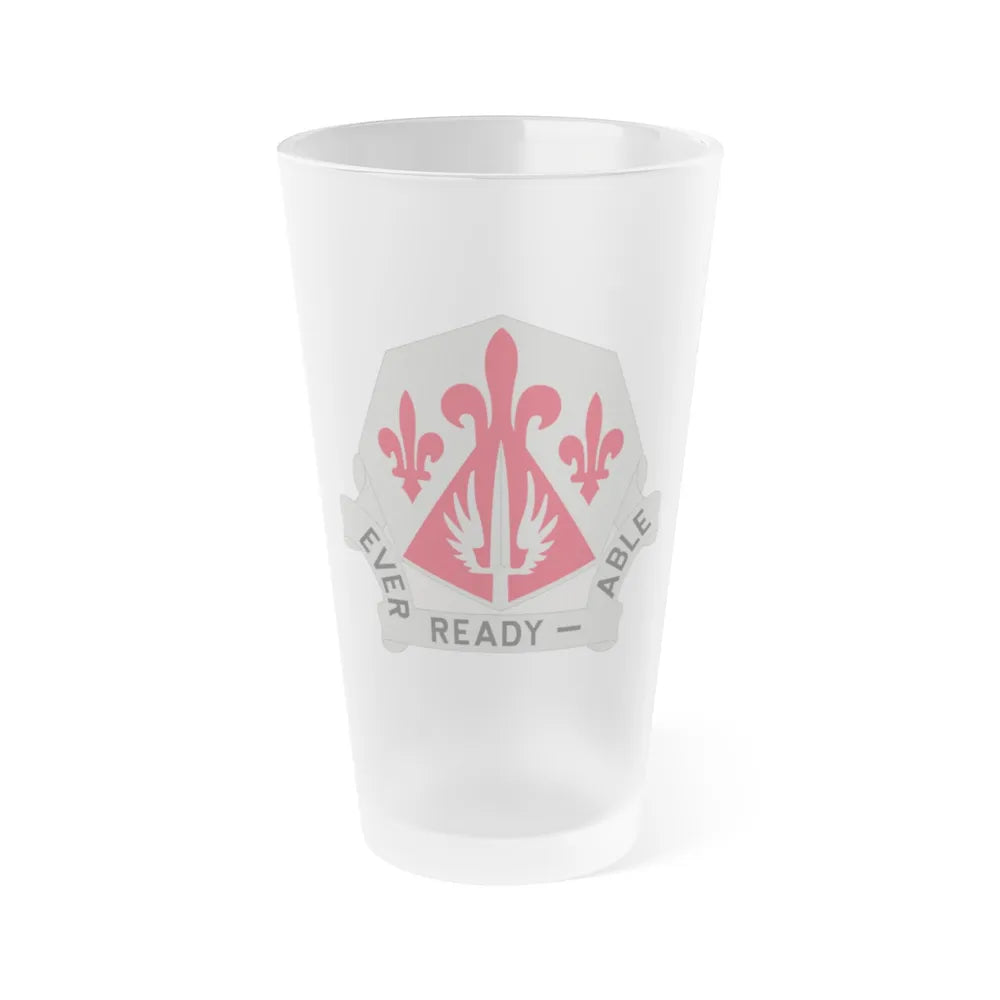 138 Engineer Group (U.S. Army) Frosted Pint Glass 16oz-Go Mug Yourself