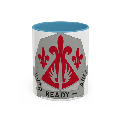 138 Engineer Group (U.S. Army) Accent Coffee Mug 11oz Light Blue - Go Mug Yourself