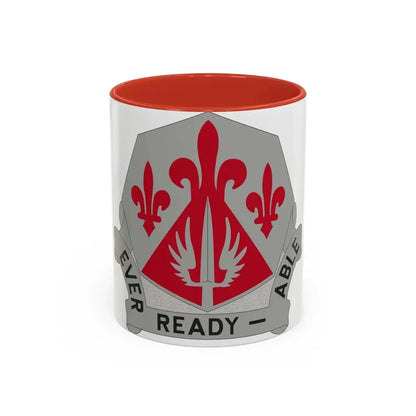 138 Engineer Group (U.S. Army) Accent Coffee Mug 11oz Red - Go Mug Yourself