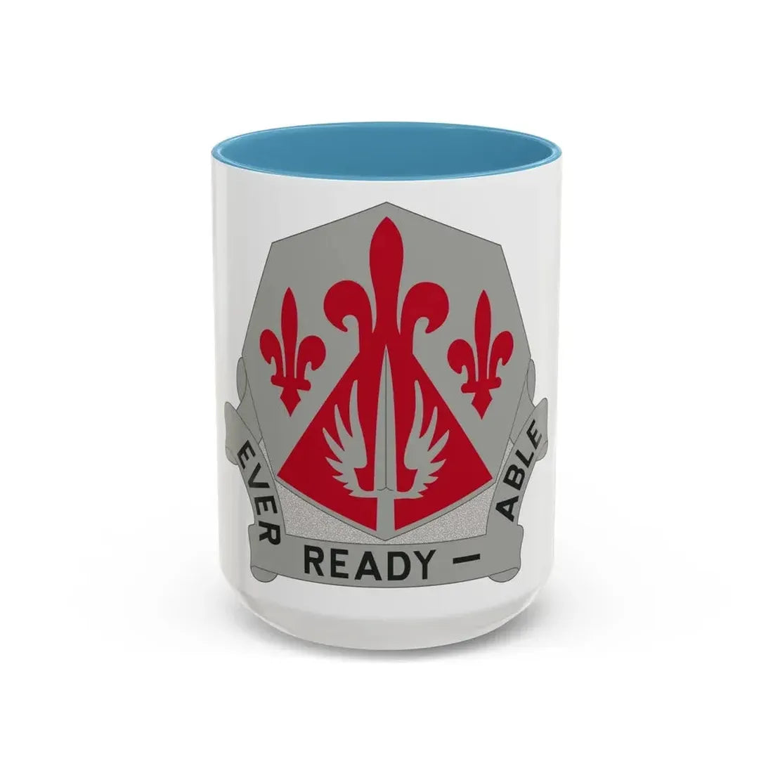 138 Engineer Group (U.S. Army) Accent Coffee Mug 15oz Light Blue - Go Mug Yourself