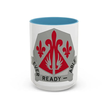 138 Engineer Group (U.S. Army) Accent Coffee Mug 15oz Light Blue - Go Mug Yourself