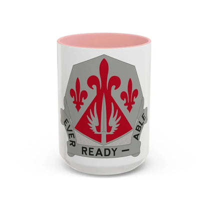 138 Engineer Group (U.S. Army) Accent Coffee Mug 15oz Pink - Go Mug Yourself