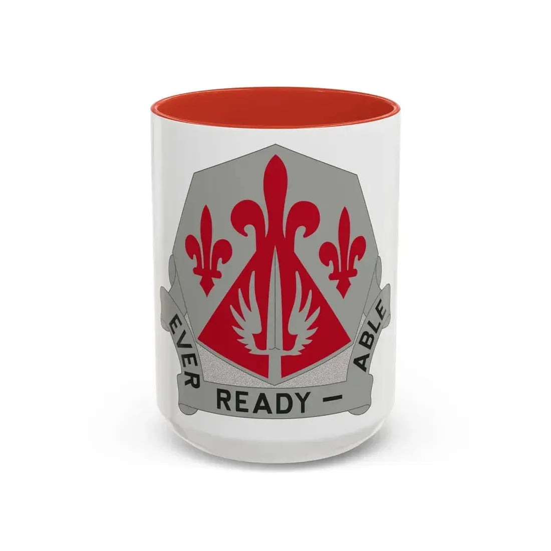 138 Engineer Group (U.S. Army) Accent Coffee Mug 15oz Red - Go Mug Yourself