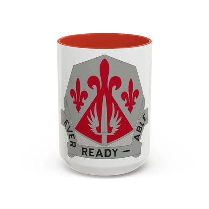 138 Engineer Group (U.S. Army) Accent Coffee Mug 15oz Red - Go Mug Yourself
