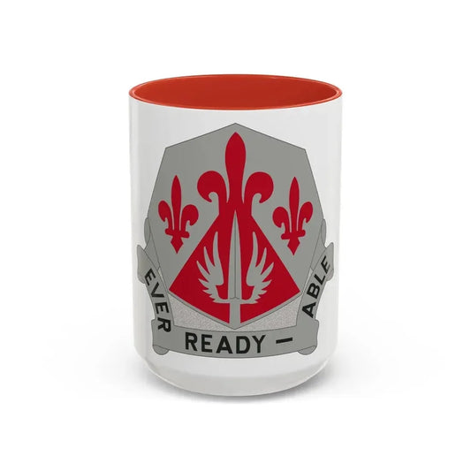 138 Engineer Group (U.S. Army) Accent Coffee Mug 15oz Red - Go Mug Yourself