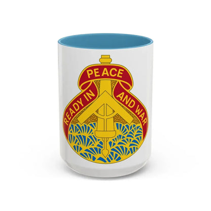 138 Field Artillery Brigade 2 (U.S. Army) Accent Coffee Mug 15oz Light Blue - Go Mug Yourself