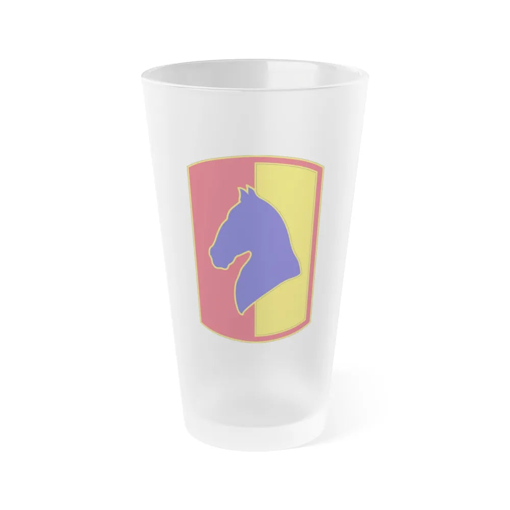 138 Field Artillery Brigade 3 (U.S. Army) Frosted Pint Glass 16oz-Go Mug Yourself