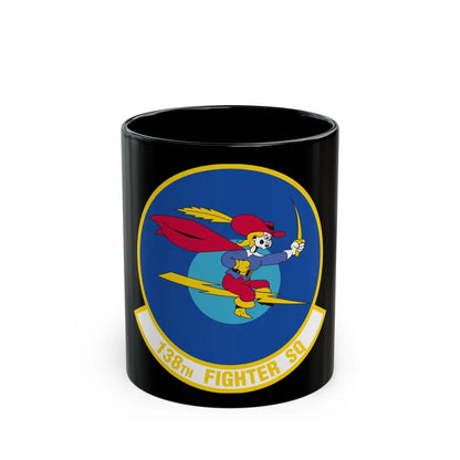 138 Fighter Squadron (U.S. Air Force) Black Coffee Mug-11oz-Go Mug Yourself